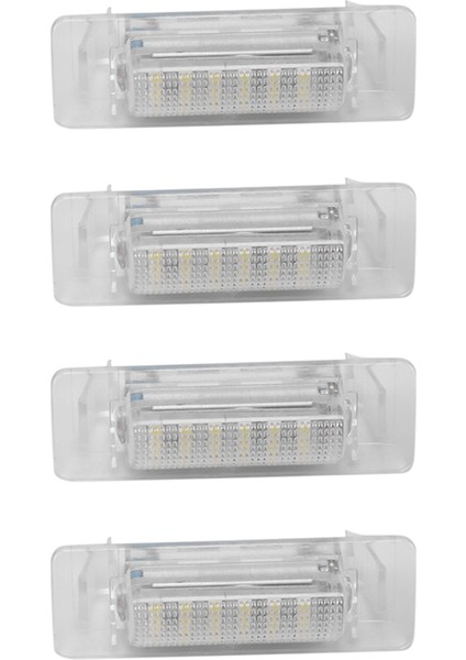 4x W210 W202 E300 E55 C230 LED Numarası Plaka Işıkları Lamba Hata Yok 12 V 6500 K Beyaz Lisans Işığı (Yurt Dışından)