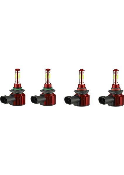 Taraflı 9005+9006 Combo 4 Taraflı Glow LED Far Sis Kitleri Ampul 8000K Mavi Yüksek Düşük Huzme (Yurt Dışından)