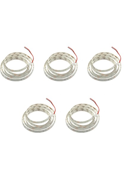 Adet 1m 60-3528 Smd Su Geçirmez LED Işık Şeridi DC12V (Kırmızı) (Yurt Dışından)