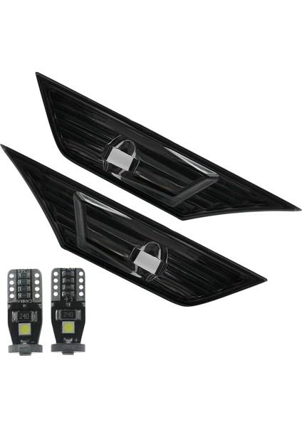 2016-19 Jdm Için Led'li 2x Duman Renkli Lens Yan Işaret Lambası Işığı (Yurt Dışından)