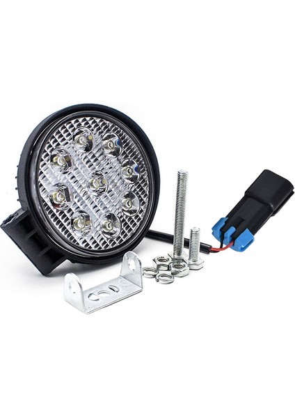 9led 27W Çalışma Işığı 12V 24V Araba LED Spot Yuvarlak Oto Kamyon Off Road Mini Ledbar Offroad Aksesuarları (Yurt Dışından)