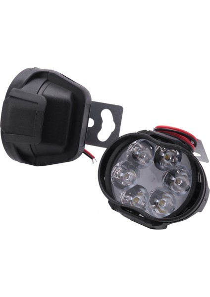 Adet 6 LED Motosiklet Işık Far Düzeneği 10 W 1000LM + Anahtarı Evrensel Scooter Sis Spot Işığı 6000 K Beyaz Lamba (Yurt Dışından) modelleri