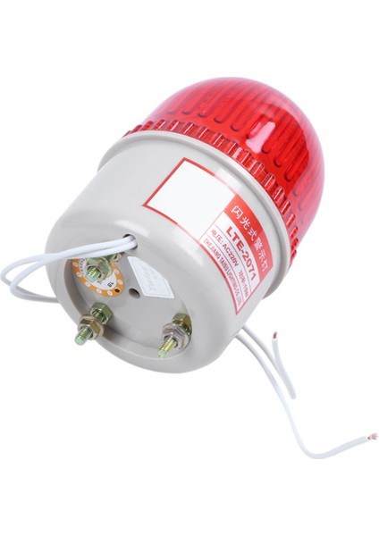 4x Ac 220V 15W Kırmızı Işık Endüstriyel Sinyal Kulesi Flaş Uyarı Lambası (Yurt Dışından)