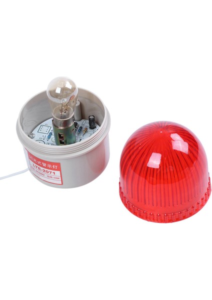 4x Ac 220V 15W Kırmızı Işık Endüstriyel Sinyal Kulesi Flaş Uyarı Lambası (Yurt Dışından)