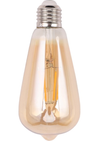 Kısılabilir E27 4W Retro Vintage Filament ST64 Cob LED Ampul Işık Lambası Gövde Rengi:altın Kapak Açık Renk:altın Sarı (2200K) GERILIM:220V (Yurt Dışından)