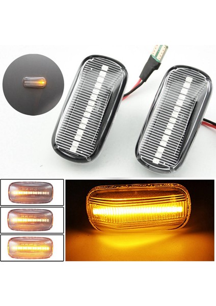 6x Araba LED Dinamik Yan Işaretleyici Sinyal Lambası Işık Dönüş Lambası Accord-V Fit Jazz Odyssey Beyaz (Yurt Dışından) indirimleri