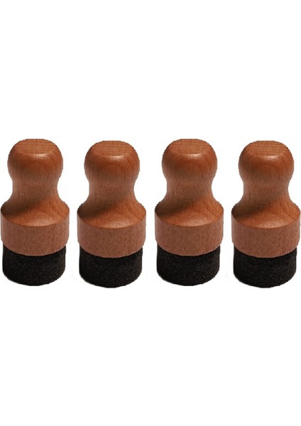 Kesme Tahtası Yağı ve Balmumu Aplikatörü, Ahşap Kesme Tahtaları Için Yuvarlak Ahşap Aplikatörü, Kasap Blokları, Çatal Bıçak Takımı, 4pcs (Yurt Dışından)