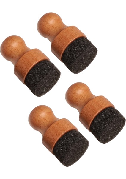 Kesme Tahtası Yağı ve Balmumu Aplikatörü, Ahşap Kesme Tahtaları Için Yuvarlak Ahşap Aplikatörü, Kasap Blokları, Çatal Bıçak Takımı, 4pcs (Yurt Dışından)