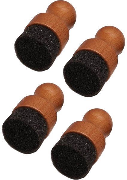 Kesme Tahtası Yağı ve Balmumu Aplikatörü, Ahşap Kesme Tahtaları Için Yuvarlak Ahşap Aplikatörü, Kasap Blokları, Çatal Bıçak Takımı, 4pcs (Yurt Dışından)