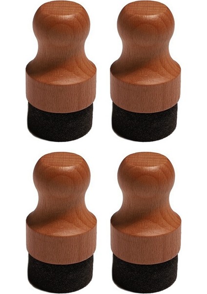 Kesme Tahtası Yağı ve Balmumu Aplikatörü, Ahşap Kesme Tahtaları Için Yuvarlak Ahşap Aplikatörü, Kasap Blokları, Çatal Bıçak Takımı, 4pcs (Yurt Dışından)