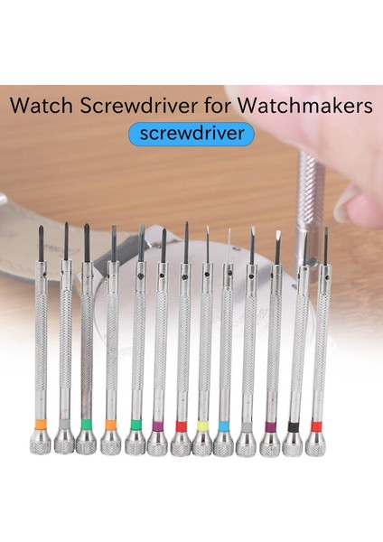0.6mm-2.0mm 13 Adet Yeni Saatçiler Tornavida Seti Saat Gözlükleri Düz Bıçak Çeşitleri Oluklu Düz Tornavida Seti, Kuyumcular Saatçiler Için Tornavida Izle (Yurt Dışından)