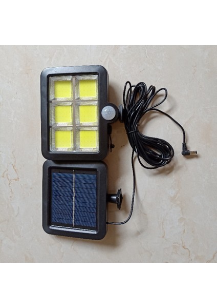 120LED Cob 3 Mod Güneş Enerjili Hareket Sensörü Duvar Lambası Uzaktan Kumanda Açık Su Geçirmez Bahçe Avlu Sundurma Driveway Lambası (Yurt Dışından)
