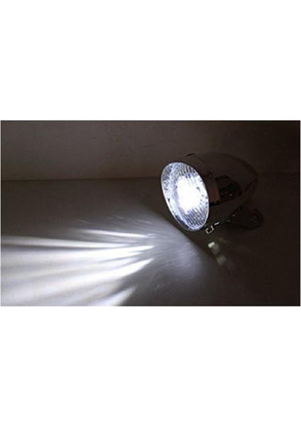 2x Retro Bisiklet Bisiklet Aksesuarı Ön Işık Braketi Vintage 3led Far (Gümüş) (Yurt Dışından) fiyatları
