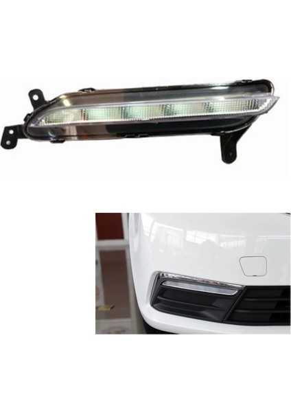 Araba Ön Sol Drl Sis Lambası Mg 360 Otomatik Sürüş Lambası Gündüz Çalışan Işık Tampon Lambası (Yurt Dışından) indirimleri