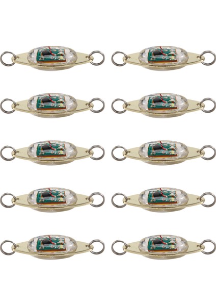 10 Adet LED Balıkçılık Kaşık Sualtı Flaşör Bas Halibut Flaşör Trolling Derin Damla Balıkçılık Işık (Yurt Dışından)