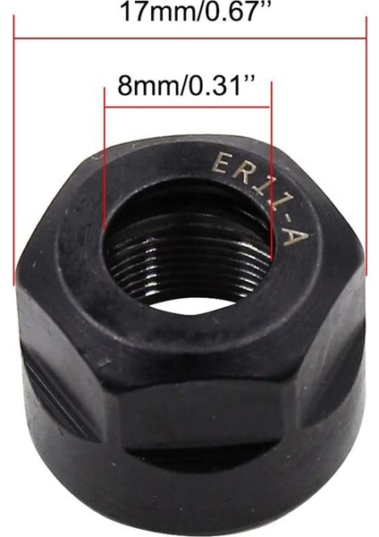8 Adet ER11-A Tipi M14 Konu Pens Sıkma Altıgen Somun, Cnc Freze Chuck Tutucu Torna Için (Yurt Dışından) modelleri