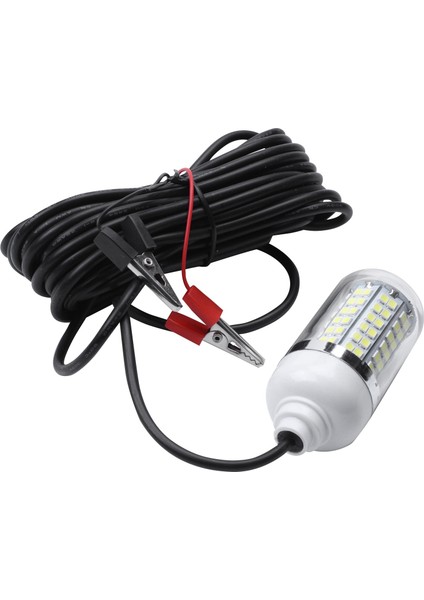 12 V 15 W Balıkçı Işığı 108 Adet 2835 LED Sualtı Balıkçı Işığı Lures Balık Bulucu Lamba Karides Kalamar Krill Çeker (Beyaz + Beyaz Işık) (Yurt Dışından)