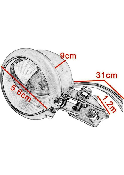 2x Kırmızı 12 V LED Siyah Cafe Tarzı Durdurma Kuyruk Işık Motosiklet Fren Arka Lamba Kuyruk Işık Chopper Için (Yurt Dışından)