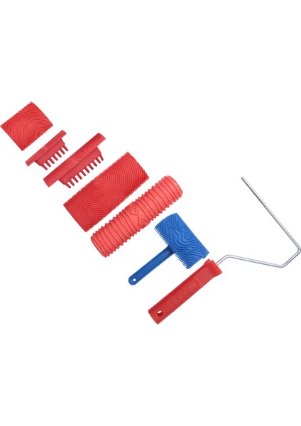 Ahşap Tahıl Alet Seti, 6 Adet 7 Inç Tahıl Boyama Aracı Ahşap Doku Boya Rulo Ahşap Desen Araçları Duvar Odası Sanat Için (Yurt Dışından) fiyatları