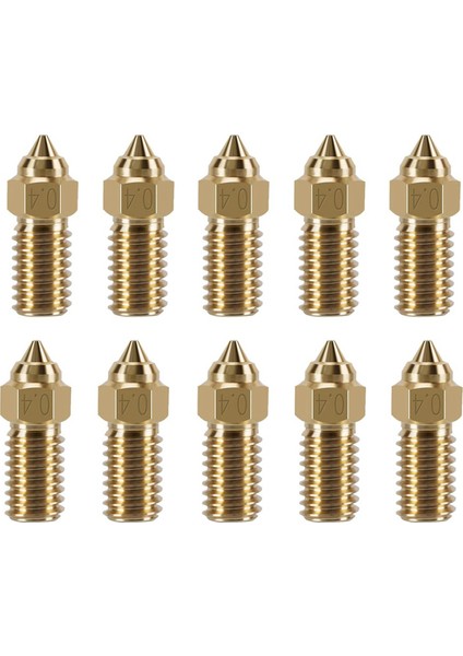 Elegoo Neptune 4 Serisi Için 10 Adet Nozullar Kiti, 3D Yazıcı Parçaları Pirinç Elegoo Neptune 4, 4 Pro Için 0.4mm Nozullar Kiti (Yurt Dışından)