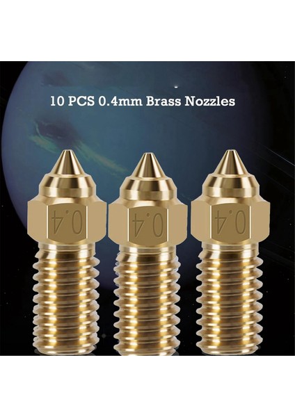 Elegoo Neptune 4 Serisi Için 10 Adet Nozullar Kiti, 3D Yazıcı Parçaları Pirinç Elegoo Neptune 4, 4 Pro Için 0.4mm Nozullar Kiti (Yurt Dışından) indirimleri