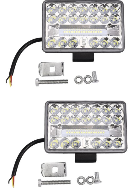 2x 4 Inç Araba LED Çalışma Işığı 108W 36LED Bar Kare Spot 12V 24V Offroad Kamyon Offroad Atv Için (Yurt Dışından)