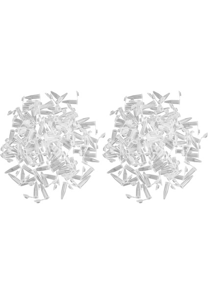 200 Adet 1.5 ml Laboratuvar Mini Plastik Test Tüpü Santrifüj Flakon Geçmeli Kapak 42X11MM Şeffaf (Yurt Dışından)