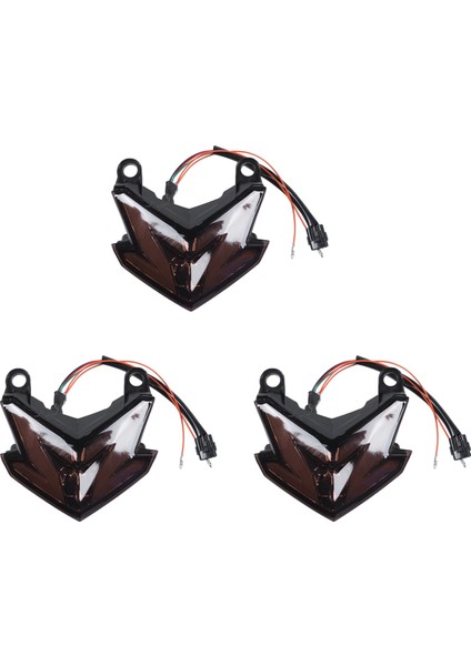 3x Motosiklet Kuyruk Işık LED Dönüş Sinyali Işıkları Arka Fren Dur Cafe Lambası Kuyruk Lambası Z800 2013-2016 (Yurt Dışından)
