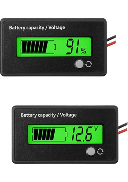 6 Adet Dc 12V 24V 36V 48V 72V Metre Kapasitesi Gerilim Göstergesi Kurşun-Asit ve Lityum Iyon Göstergesi (Yurt Dışından) fiyatları