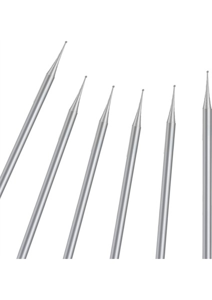 Adet Top Çapak Seti, 3/32 Inç Shank Küre Burs Takı Oyma Uçları (2.3mm) (Yurt Dışından)