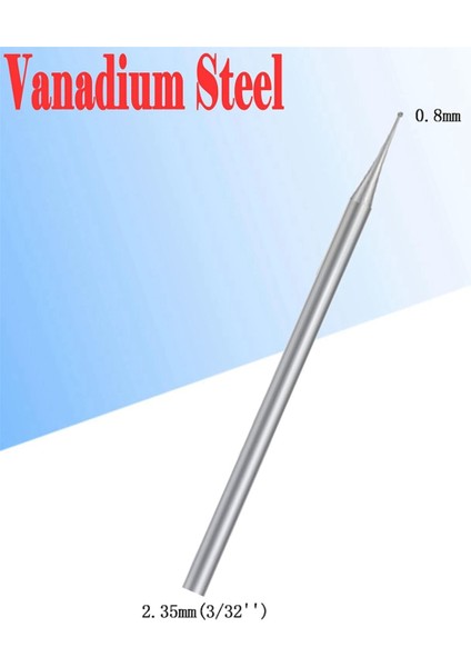 Adet Top Çapak Seti, 3/32 Inç Shank Küre Burs Takı Oyma Uçları (2.3mm) (Yurt Dışından)