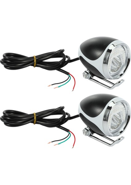 2x Ebike Işık 24V36V48V LED Ön Işık Boynuz ile Elektrikli Bisiklet Far Scooter Moped Üç Tekerlekli Bisiklet Için (Yurt Dışından)