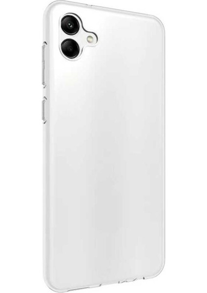 Galaxy A04 Kılıf Ince ve Esnek Şeffaf Süper Silikon