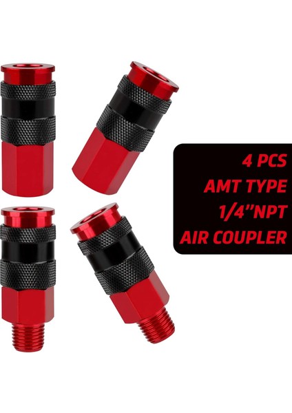 14 Adet Hava Hortumu Bağlantı Parçaları, Hava Bağlayıcı Endüstriyel Tip Hava Fişi Kiti, 1/4 Inç Konu Boyutu, Hava Kompresörü Aksesuarları (Yurt Dışından)