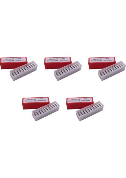 50 Adet Ahşap Torna Karbür Uç Bıçakları Freze 30 Derece Torna Keski Yedek Bıçak 14X14X2MM (Yurt Dışından)
