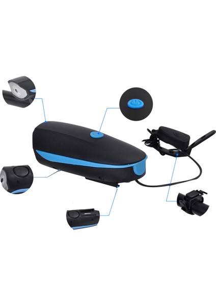 Dağ Bisikleti Bisiklet Ön Işık USB Şarjı Korna Aydınlatmalı Gece Sürüşü Bisiklet Sürüş Ekipmanları Yeşil (Yurt Dışından) fırsatları