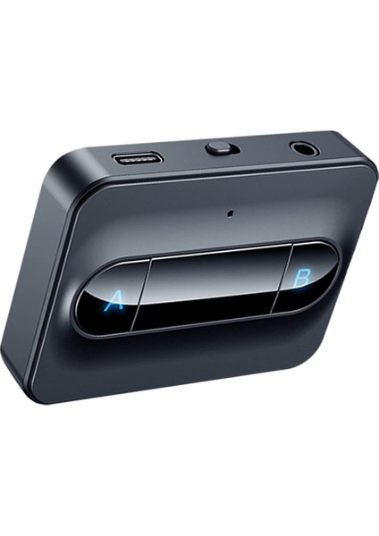 Bluetooth 5.0 Verici Adaptörü Çift Bağlantı Bağlantılı Kulaklıklar Ev Siyahı (Yurt Dışından)