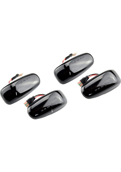 4x Araba LED Dinamik Yan Işaretleyici Sinyal Lambası Işık Dönüş LAMBASI-W210 W202 W208 R170 W638 Siyah (Yurt Dışından)
