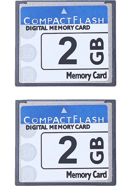 Kamera, Reklam Makinesi, Endüstriyel Bilgisayar Kartı Için 2x Profesyonel 2 GB Kompakt Flash Bellek Kartı (Yurt Dışından)