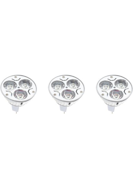 3x MR16 Gu5.3 12V Soğuk Beyaz Ampul 3X1W (Yurt Dışından)