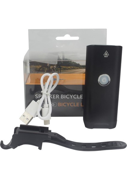 USB Şarj Edilebilir Bisiklet Far Süper Parlak LED Bisiklet Far Ön Işıklar Tüm Bisikletlere Uygun Dağ Yolu (Yurt Dışından)
