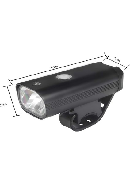 USB Şarj Edilebilir Bisiklet Far Süper Parlak LED Bisiklet Far Ön Işıklar Tüm Bisikletlere Uygun Dağ Yolu (Yurt Dışından)
