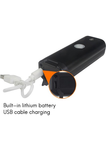 USB Şarj Edilebilir Bisiklet Far Süper Parlak LED Bisiklet Far Ön Işıklar Tüm Bisikletlere Uygun Dağ Yolu (Yurt Dışından)