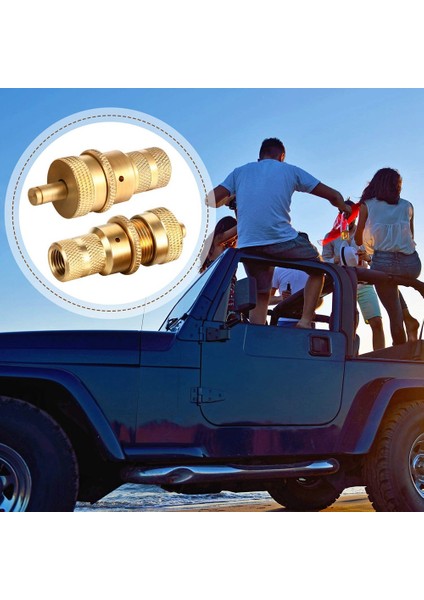 8 Adet Offroad Pirinç Lastik Havalandırma Makinesi S Kiti Otomatik 6-30PSI Lastik Lastik Basıncı Tahliye Vanası Deflatörler Hava Alma Vanası (Yurt Dışından)