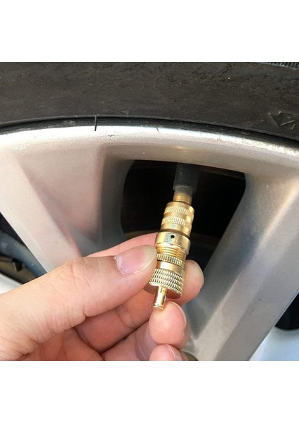 8 Adet Offroad Pirinç Lastik Havalandırma Makinesi S Kiti Otomatik 6-30PSI Lastik Lastik Basıncı Tahliye Vanası Deflatörler Hava Alma Vanası (Yurt Dışından)