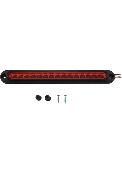 Adet 10 Inç Mühürlü Kamyon ve Rv Römork Işık Çubuğu 15 LED Üçüncü Fren Lambaları Şerit Kırmızı (Yurt Dışından)