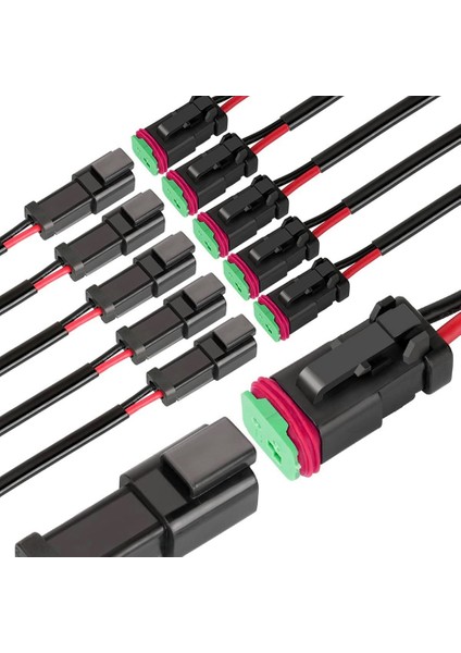 Pin Dt Konektörü Su Geçirmez Otomotiv Elektrik Konnektörü 16 Awg Araba Kamyon Tekne Için Erkek ve Dişi Tel Konnektörleri (Yurt Dışından)