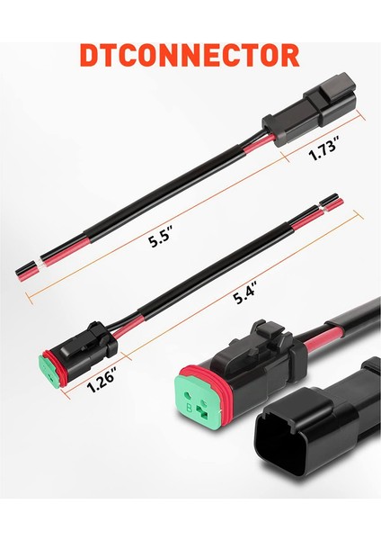 Pin Dt Konektörü Su Geçirmez Otomotiv Elektrik Konnektörü 16 Awg Araba Kamyon Tekne Için Erkek ve Dişi Tel Konnektörleri (Yurt Dışından) fırsatları