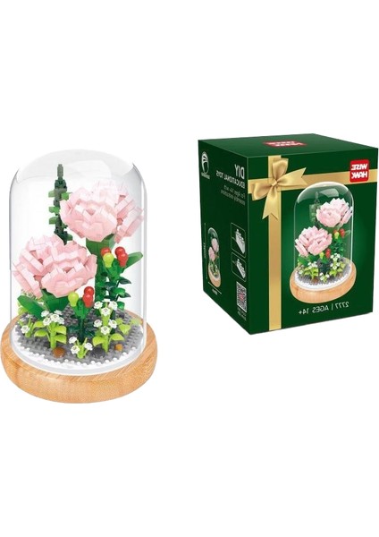 Özelleştirilmiş Yapı Taşları Çiçek Mikro Blok 3D Bulmaca Çiçekçi Piksel Tuğla Mini Yapı Taşları Çocuk Oyuncakları Için (Yurt Dışından)