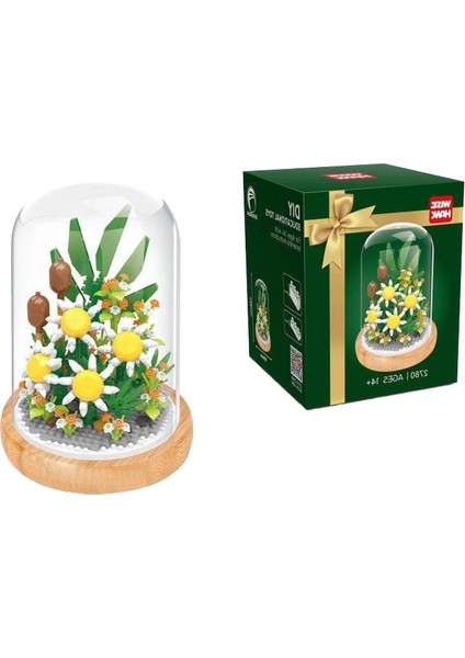 Özelleştirilmiş Yapı Taşları Çiçek Mikro Blok 3D Bulmaca Çiçekçi Piksel Tuğla Mini Yapı Taşları Çocuk Oyuncakları Için (Yurt Dışından)